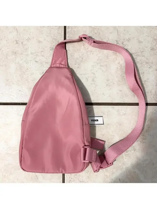 Victoria’s Secret Pink One Shoulder Purse Bag Satchel Sling Backpack Brand New - Picture 2 of 2